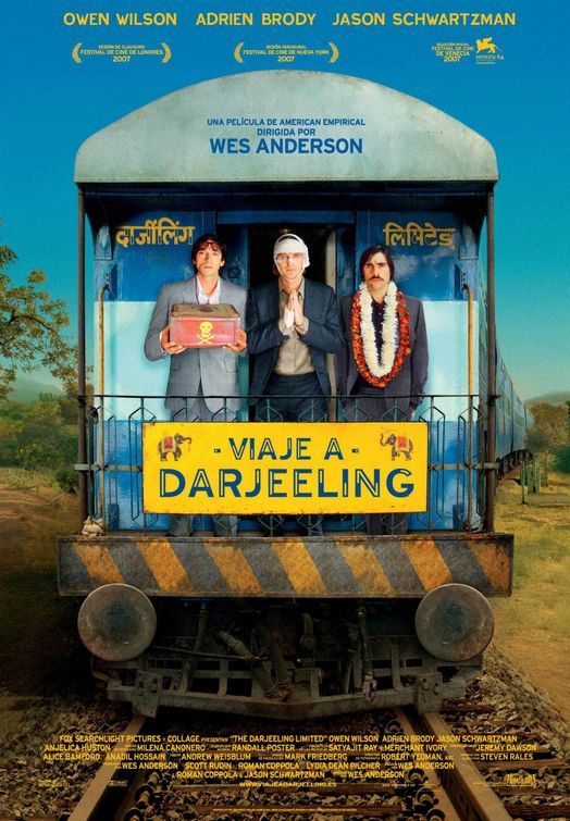 Running after The Darjeeling Limited train painting - Wes Anderson